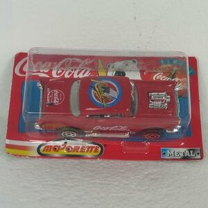 NOS 1997 Majorette Coca-Cola 200 Series 'Metal' 1957 Chevy Diecast 1/64